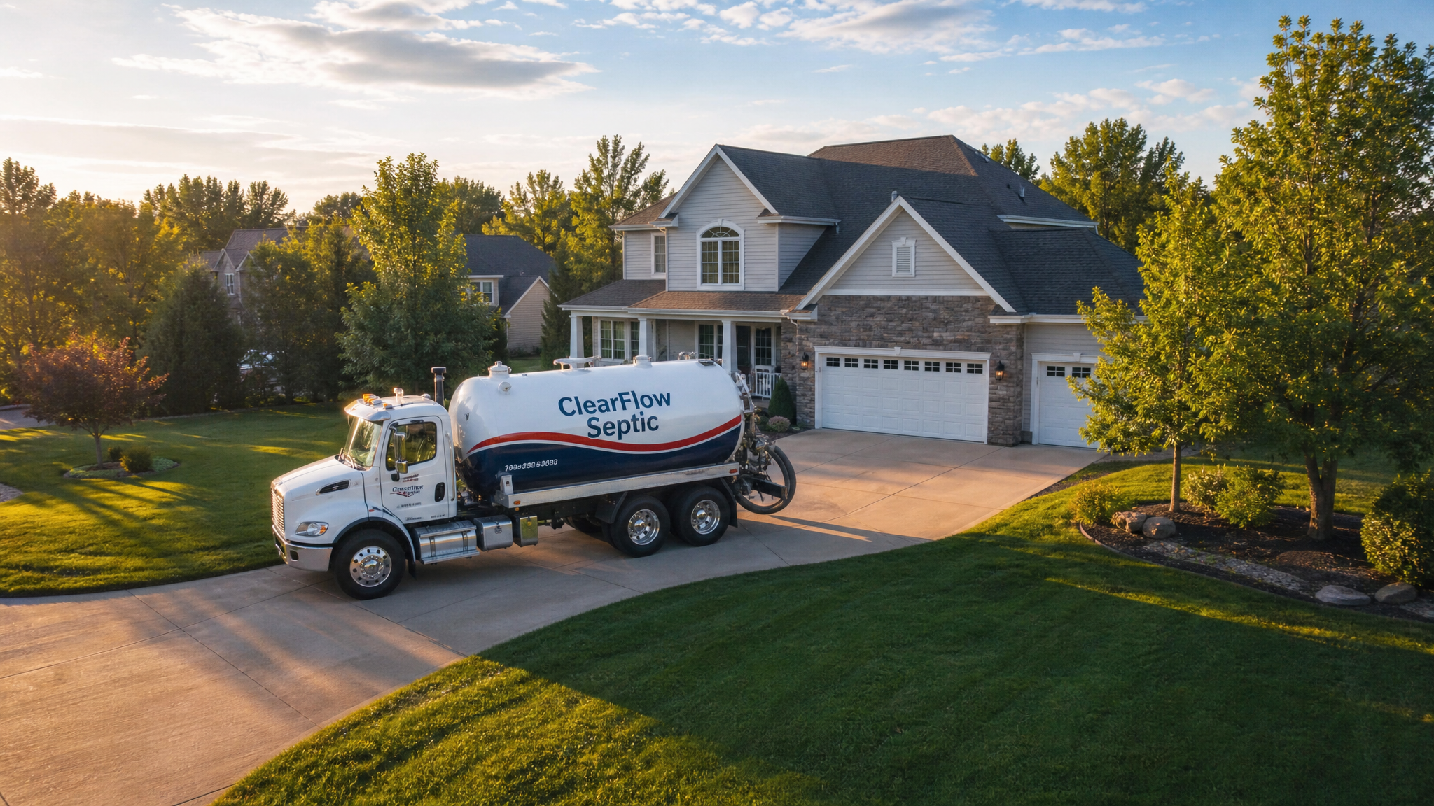 Professional septic service work for ClearFlow Septic Solutions