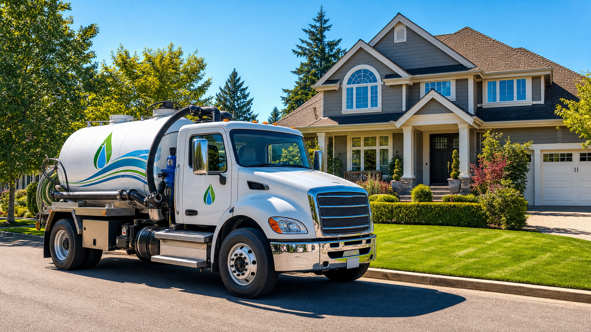 ClearFlow Septic Solutions professional septic service truck in Charleston